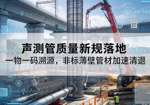 电白声测管质量新规落地，一物一码溯源，非标薄壁管材加速清退